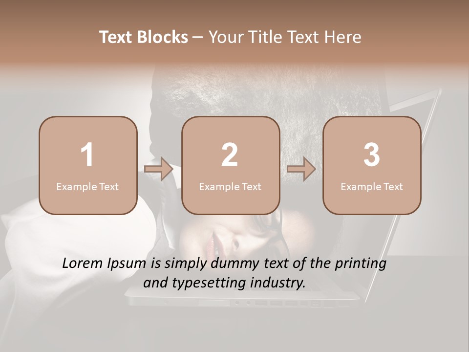 Tension Woman Work PowerPoint Template