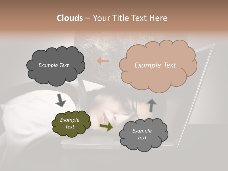 Tension Woman Work PowerPoint Template