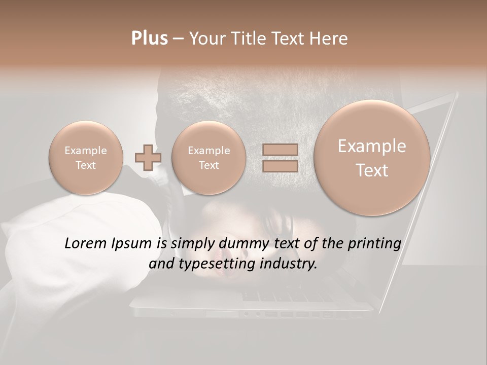 Tension Woman Work PowerPoint Template