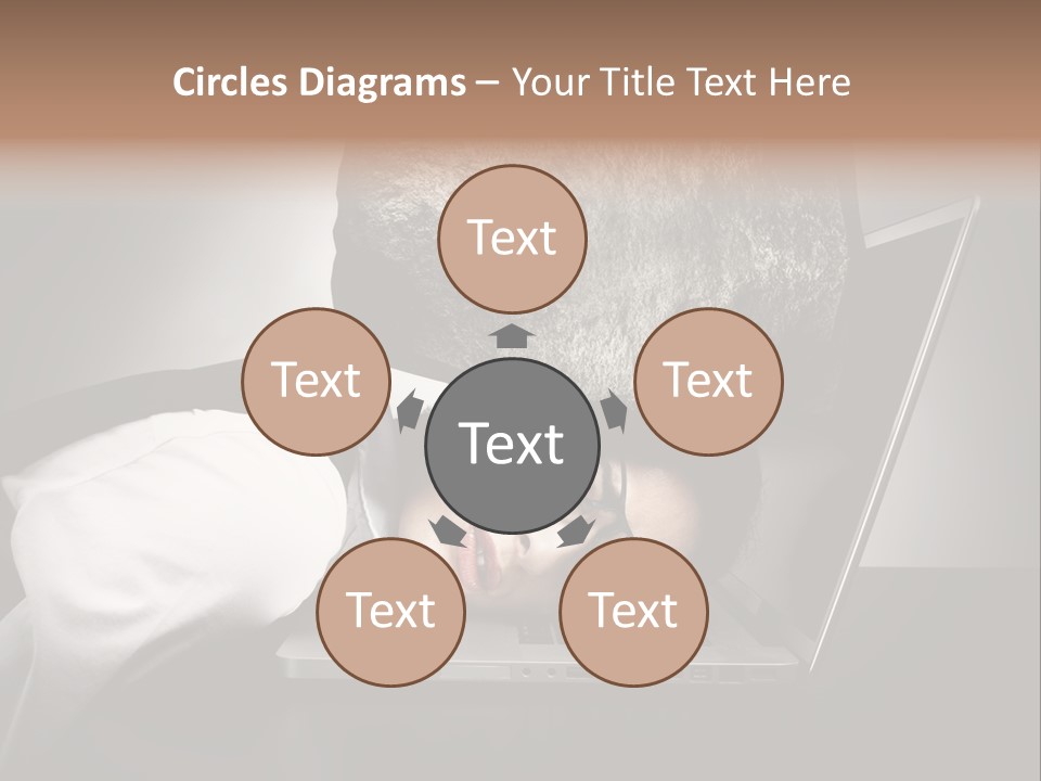 Tension Woman Work PowerPoint Template