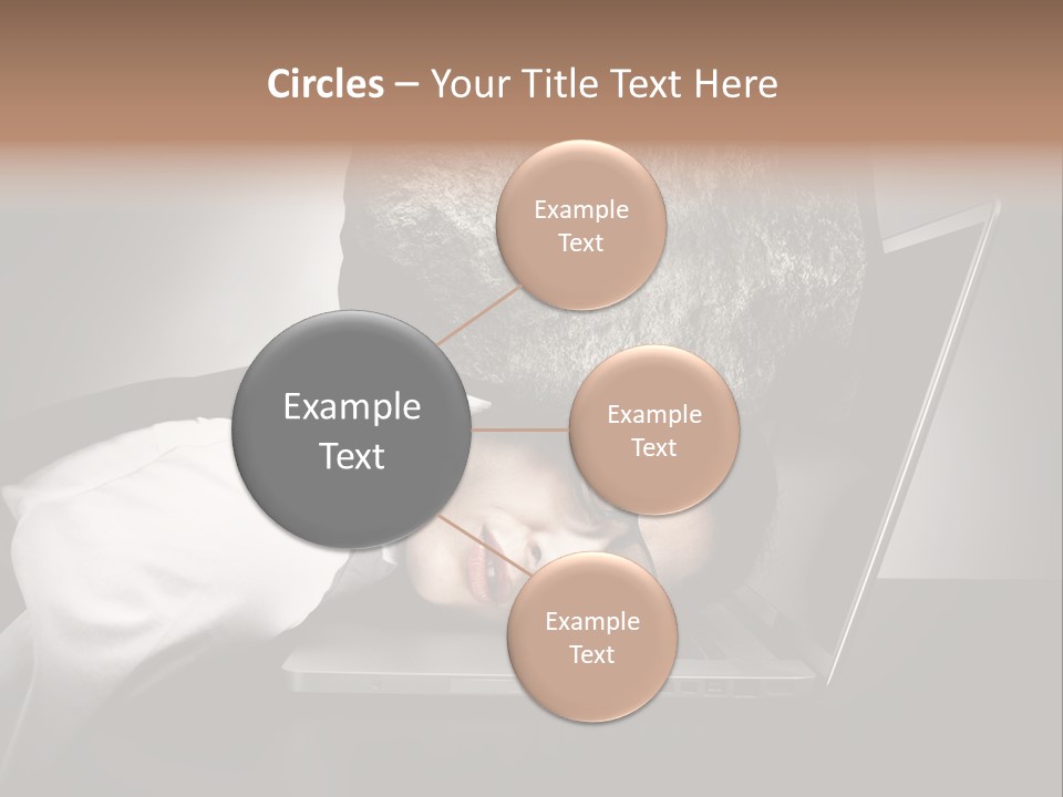 Tension Woman Work PowerPoint Template