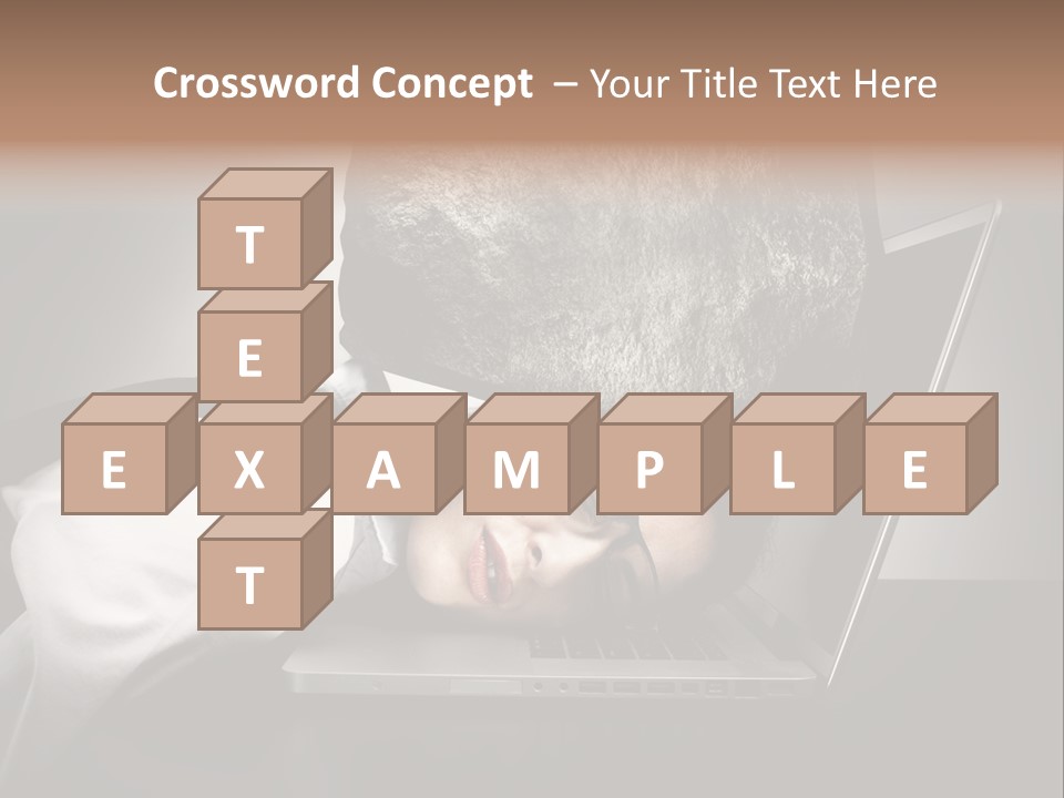 Tension Woman Work PowerPoint Template