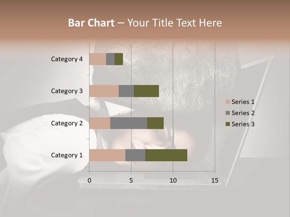 Tension Woman Work PowerPoint Template