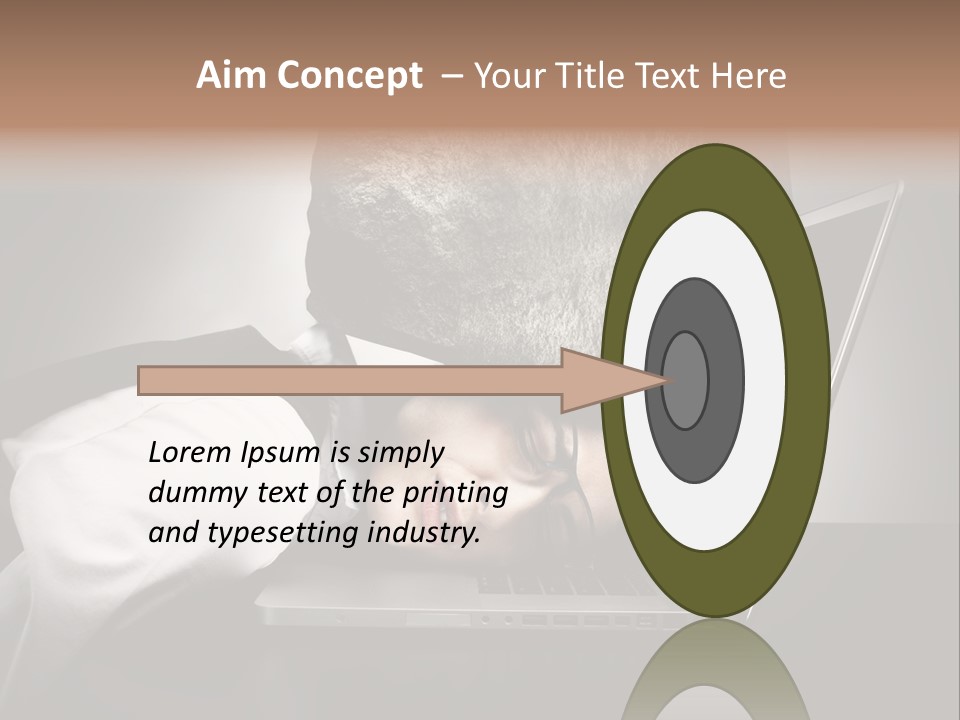 Tension Woman Work PowerPoint Template