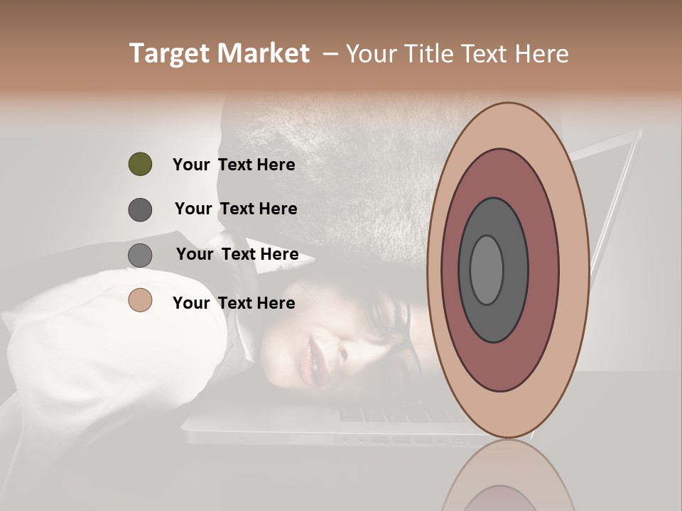 Tension Woman Work PowerPoint Template