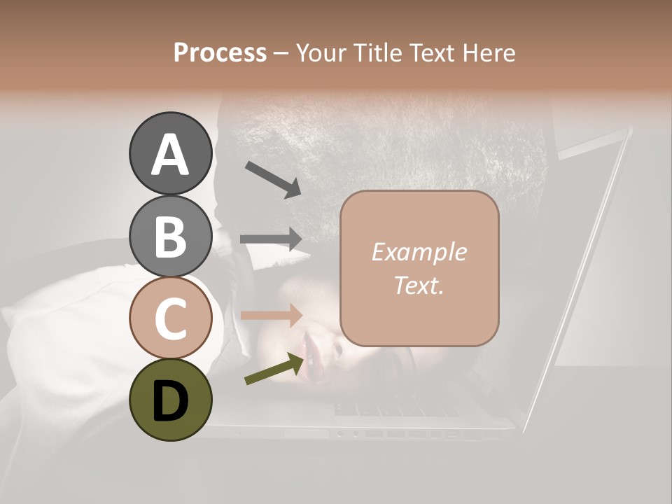 Tension Woman Work PowerPoint Template