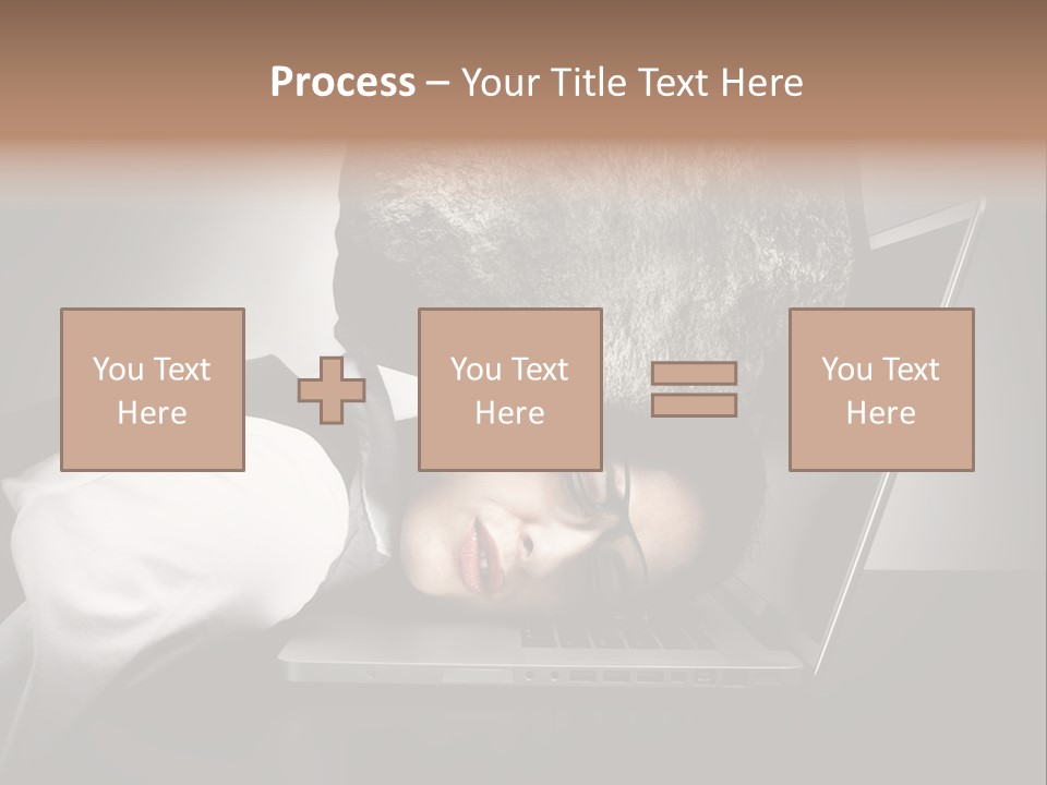 Tension Woman Work PowerPoint Template