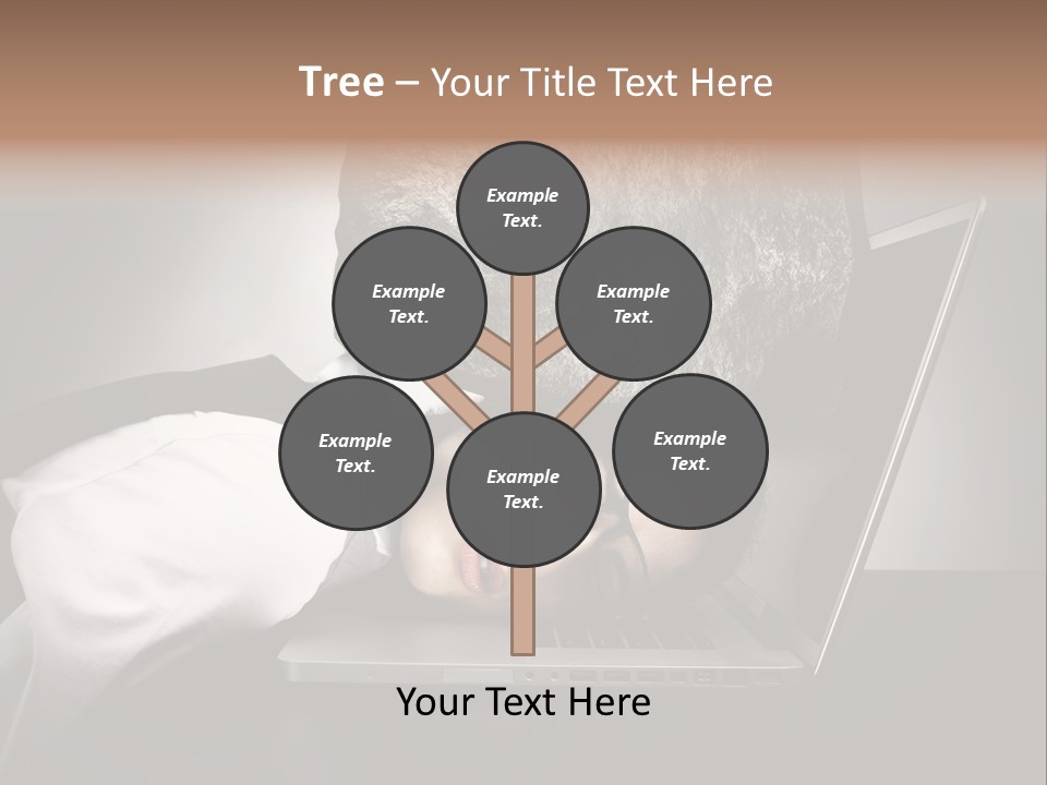 Tension Woman Work PowerPoint Template