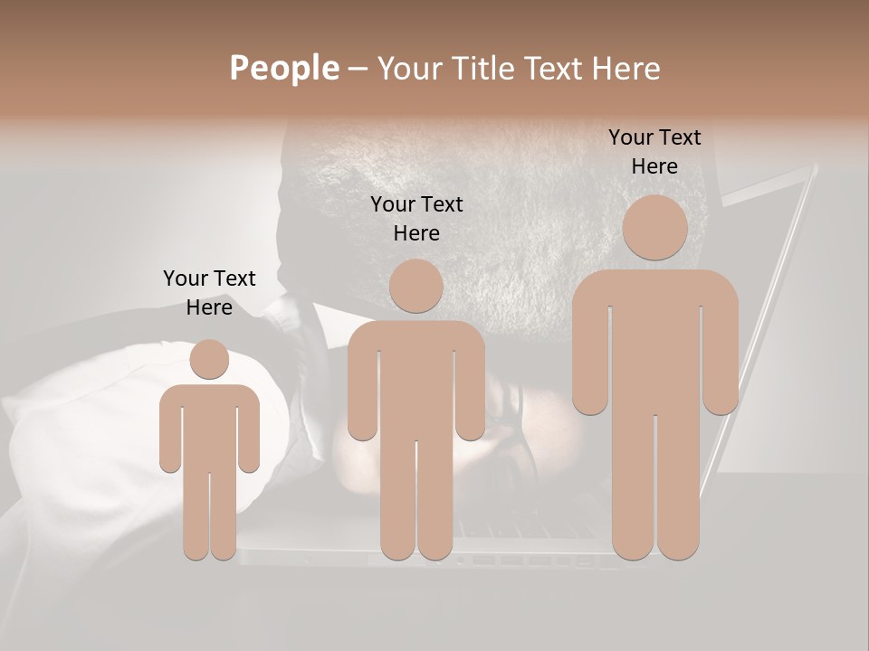 Tension Woman Work PowerPoint Template