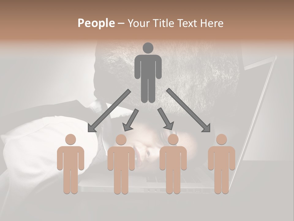 Tension Woman Work PowerPoint Template