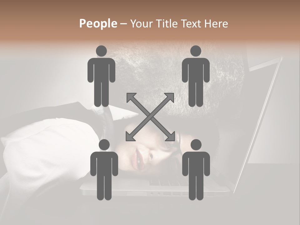 Tension Woman Work PowerPoint Template
