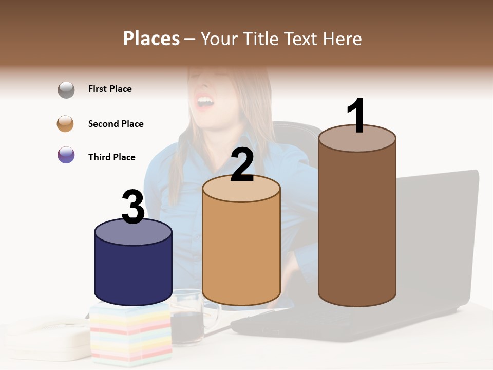 Caucasian Lady Suffer PowerPoint Template