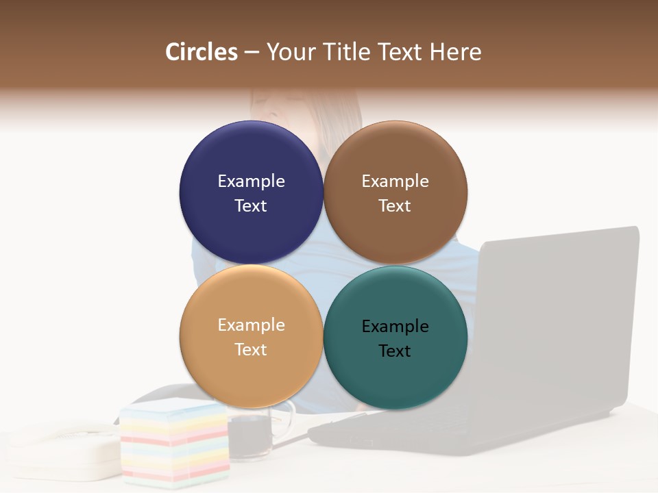 Caucasian Lady Suffer PowerPoint Template