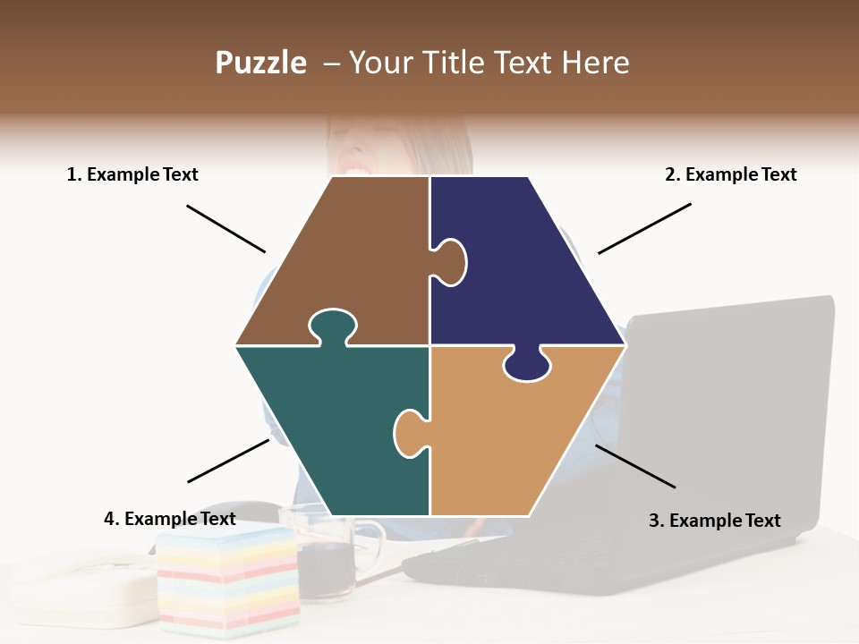 Caucasian Lady Suffer PowerPoint Template