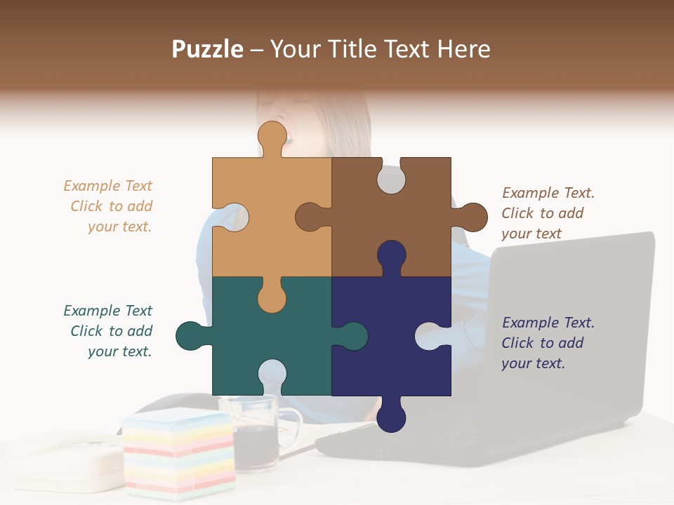 Caucasian Lady Suffer PowerPoint Template