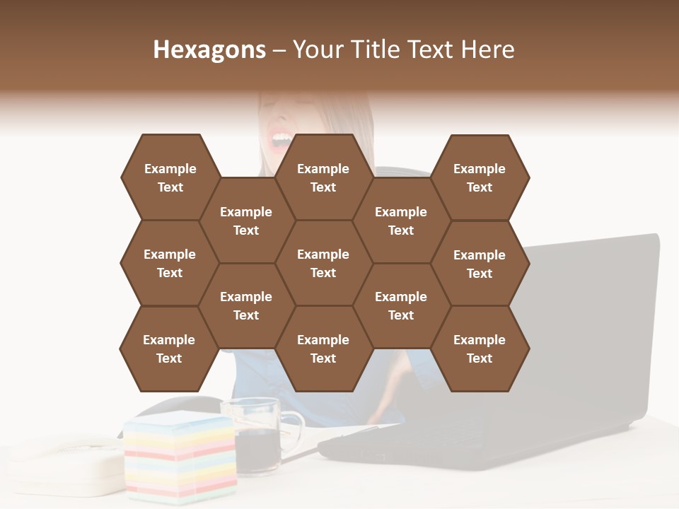 Caucasian Lady Suffer PowerPoint Template