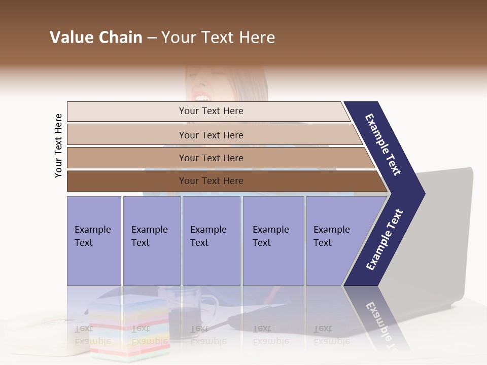 Caucasian Lady Suffer PowerPoint Template