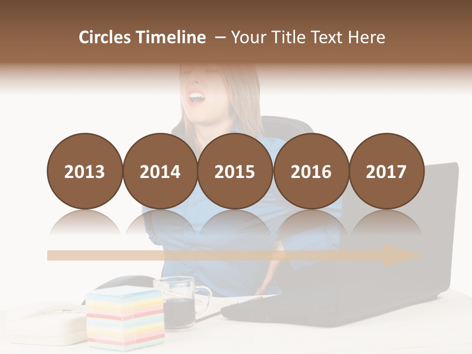 Caucasian Lady Suffer PowerPoint Template