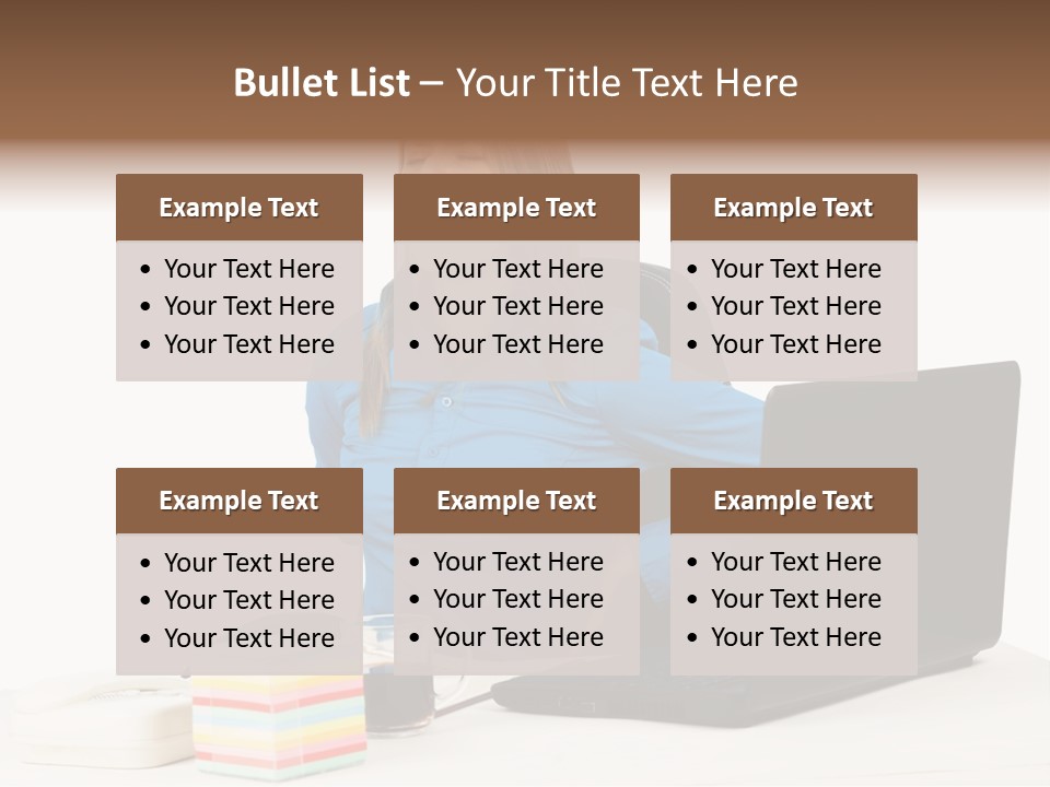 Caucasian Lady Suffer PowerPoint Template