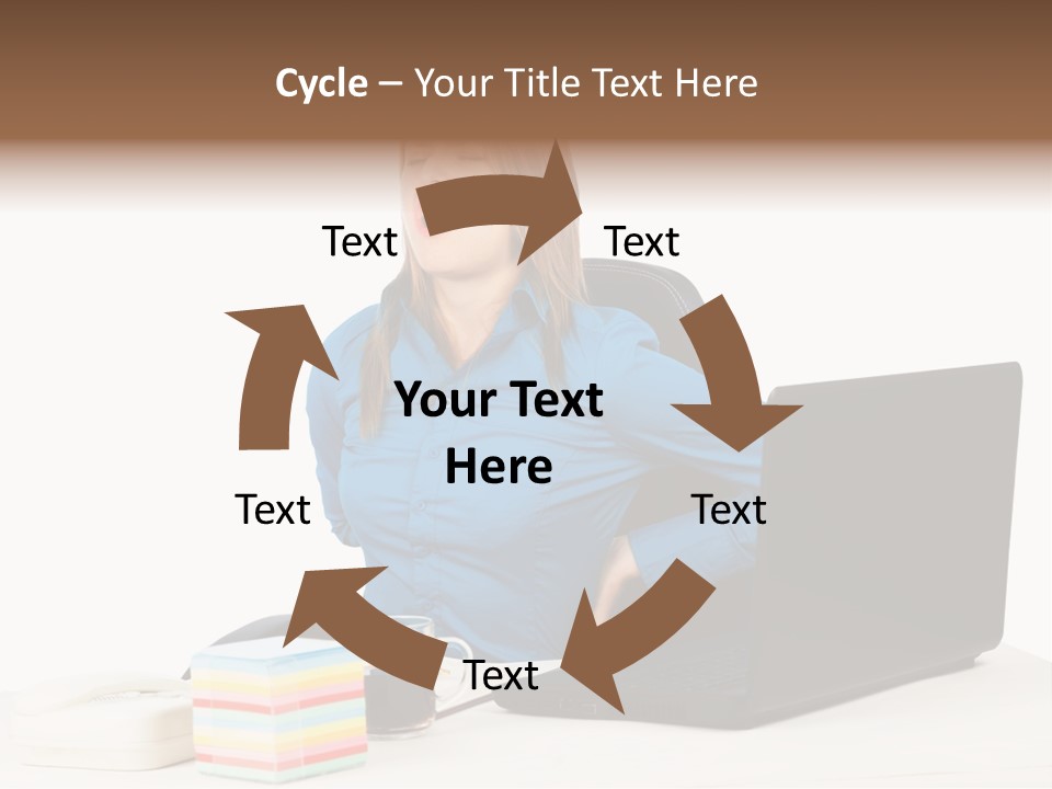 Caucasian Lady Suffer PowerPoint Template