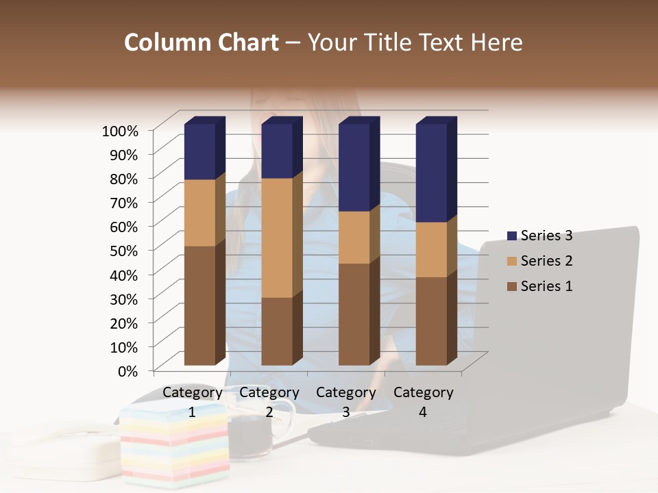 Caucasian Lady Suffer PowerPoint Template