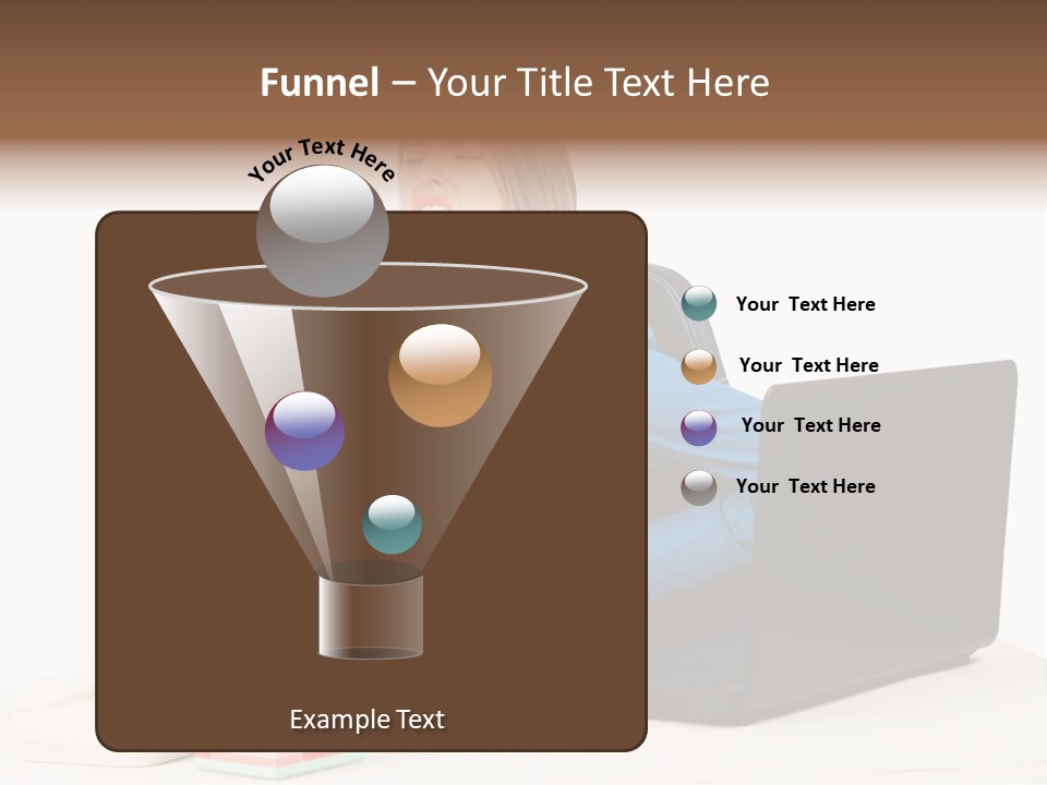 Caucasian Lady Suffer PowerPoint Template