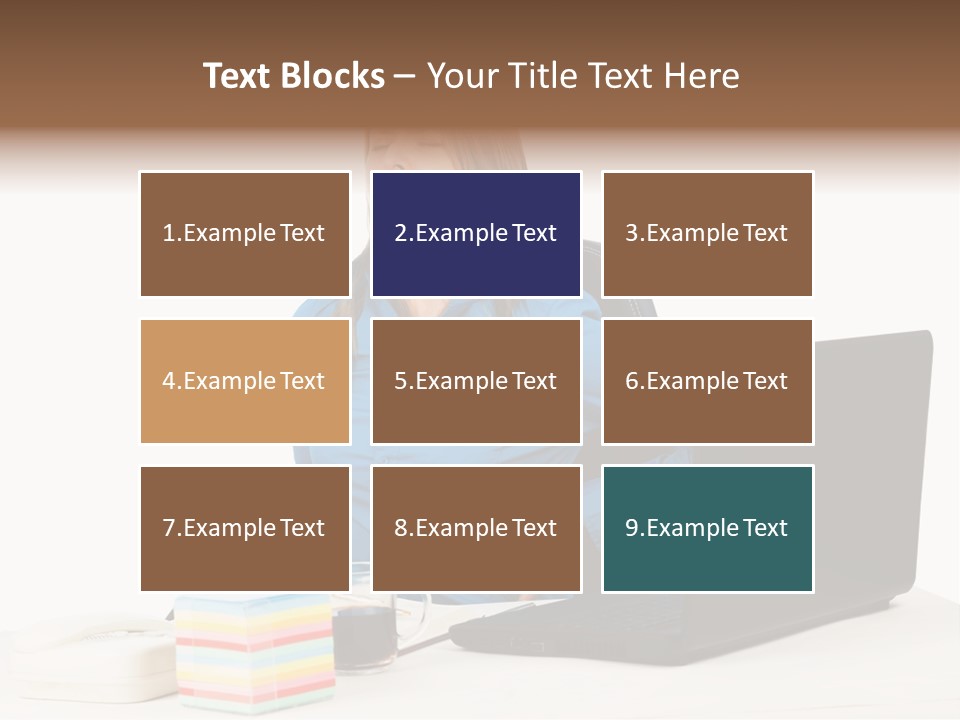 Caucasian Lady Suffer PowerPoint Template