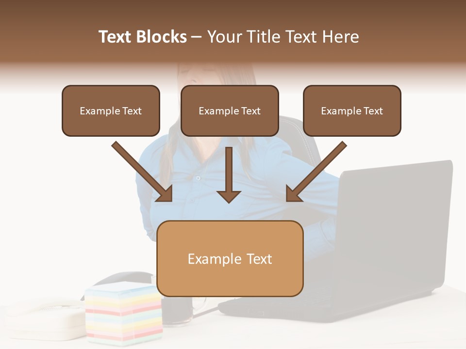 Caucasian Lady Suffer PowerPoint Template