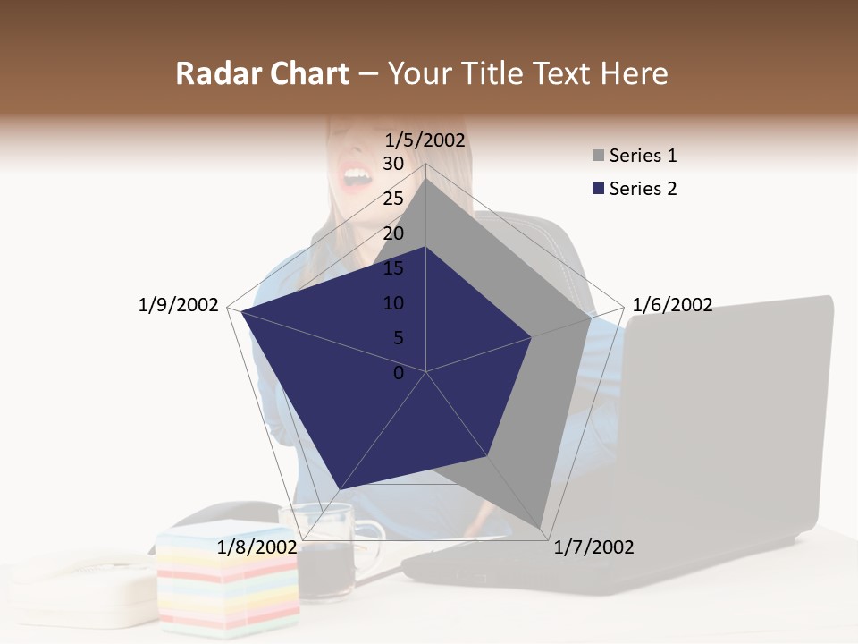 Caucasian Lady Suffer PowerPoint Template
