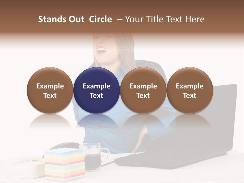 Caucasian Lady Suffer PowerPoint Template