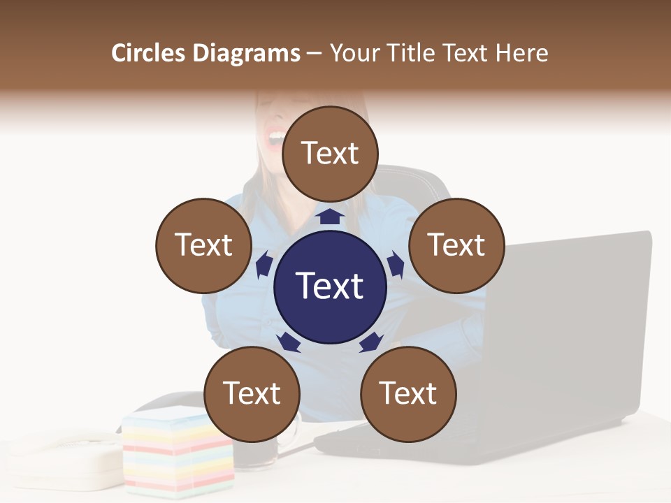 Caucasian Lady Suffer PowerPoint Template