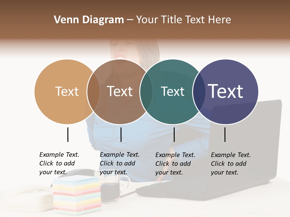 Caucasian Lady Suffer PowerPoint Template