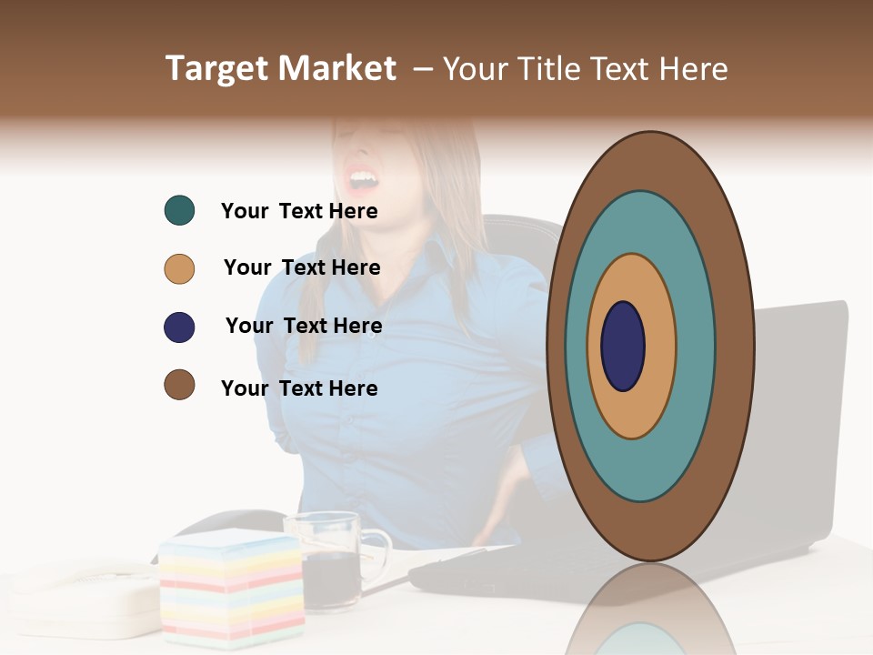 Caucasian Lady Suffer PowerPoint Template