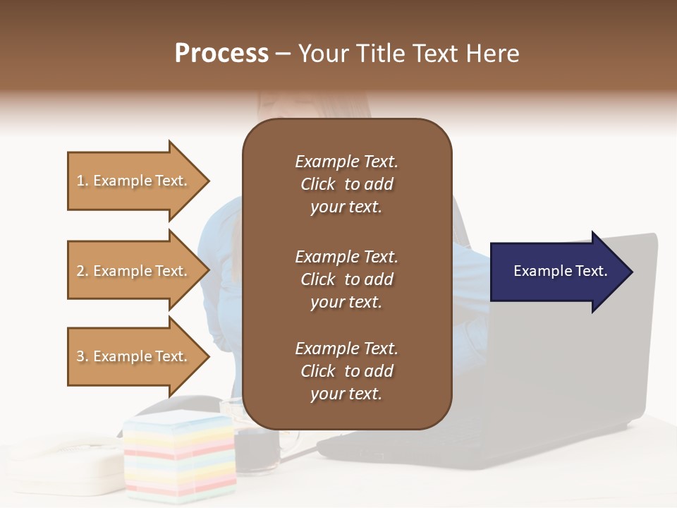 Caucasian Lady Suffer PowerPoint Template