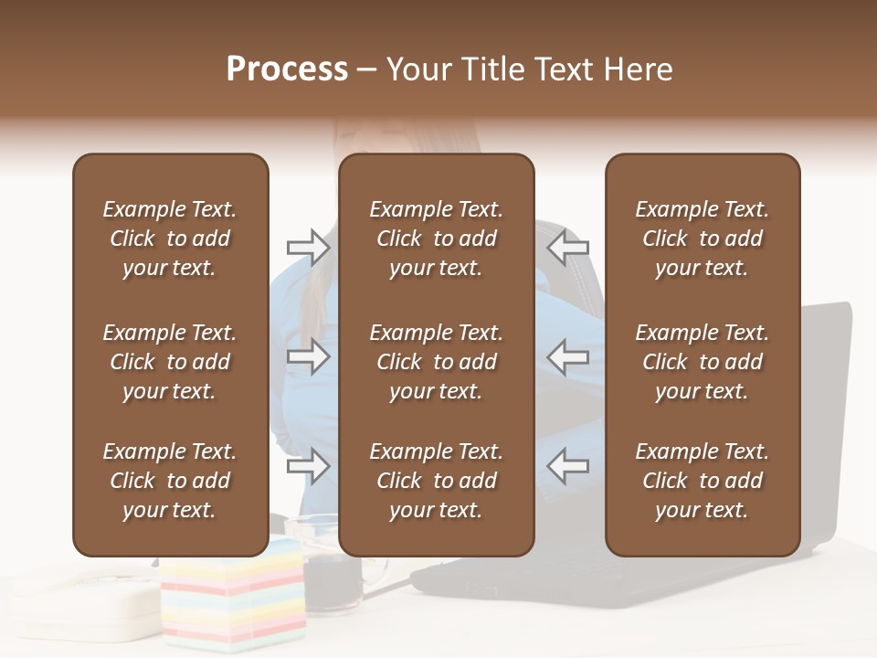 Caucasian Lady Suffer PowerPoint Template