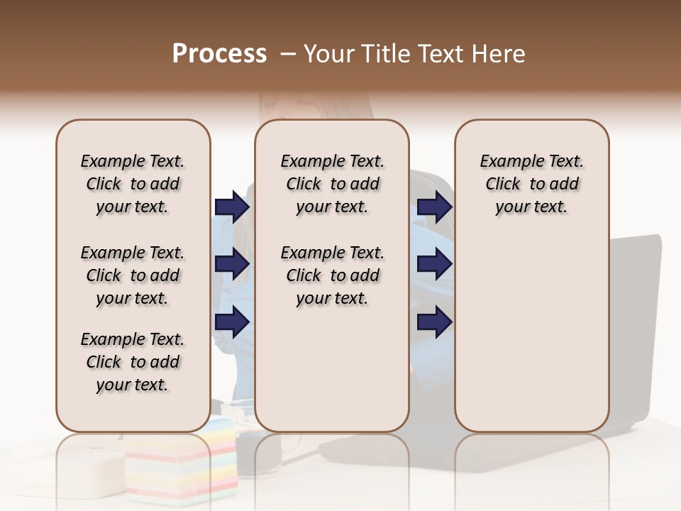 Caucasian Lady Suffer PowerPoint Template
