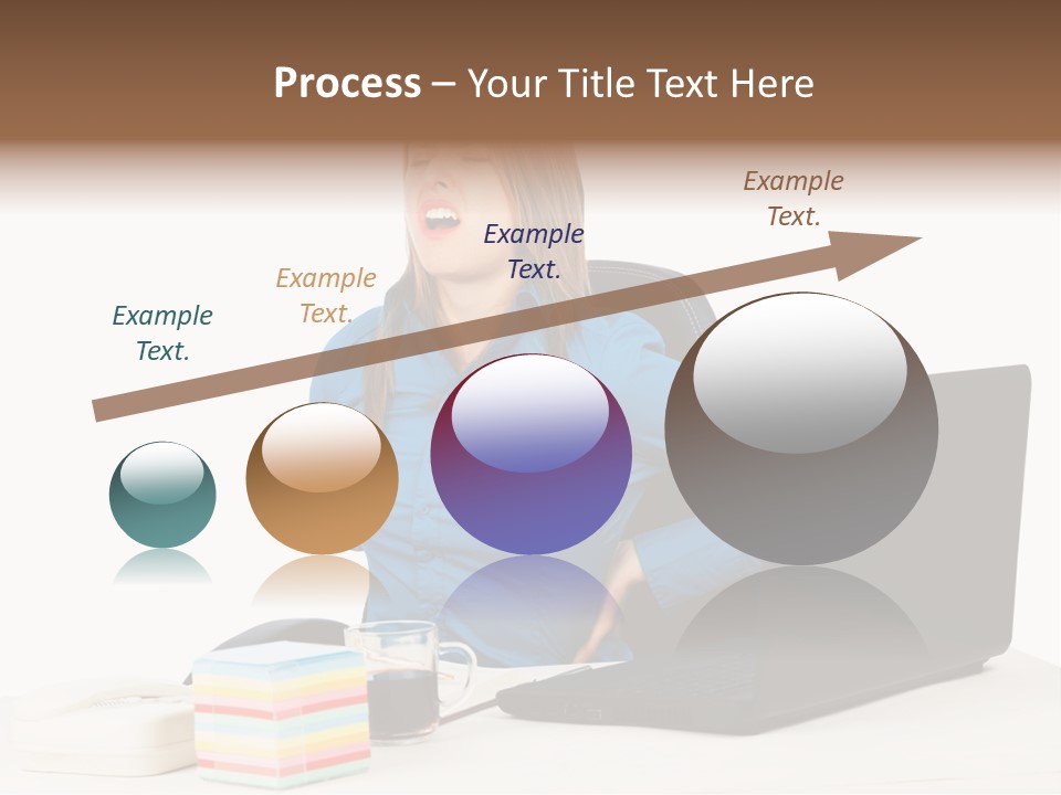 Caucasian Lady Suffer PowerPoint Template
