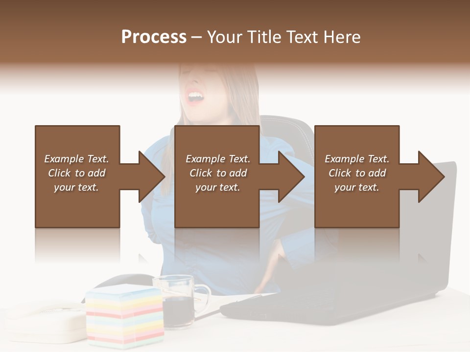 Caucasian Lady Suffer PowerPoint Template