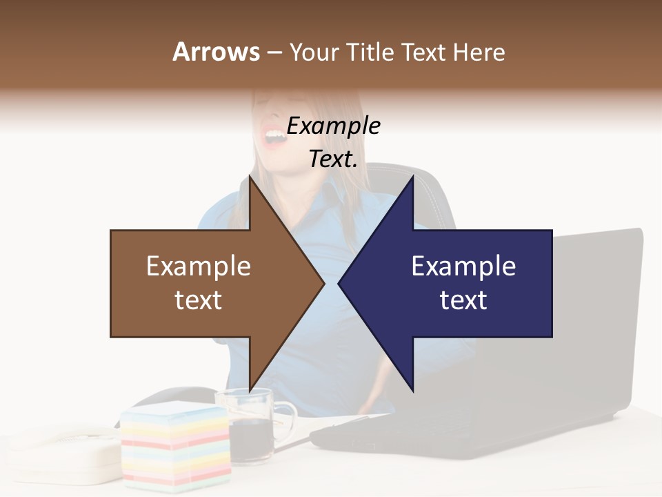 Caucasian Lady Suffer PowerPoint Template