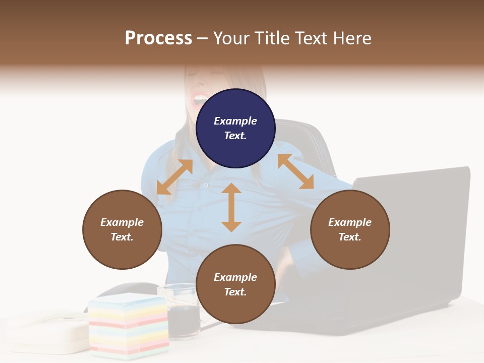 Caucasian Lady Suffer PowerPoint Template