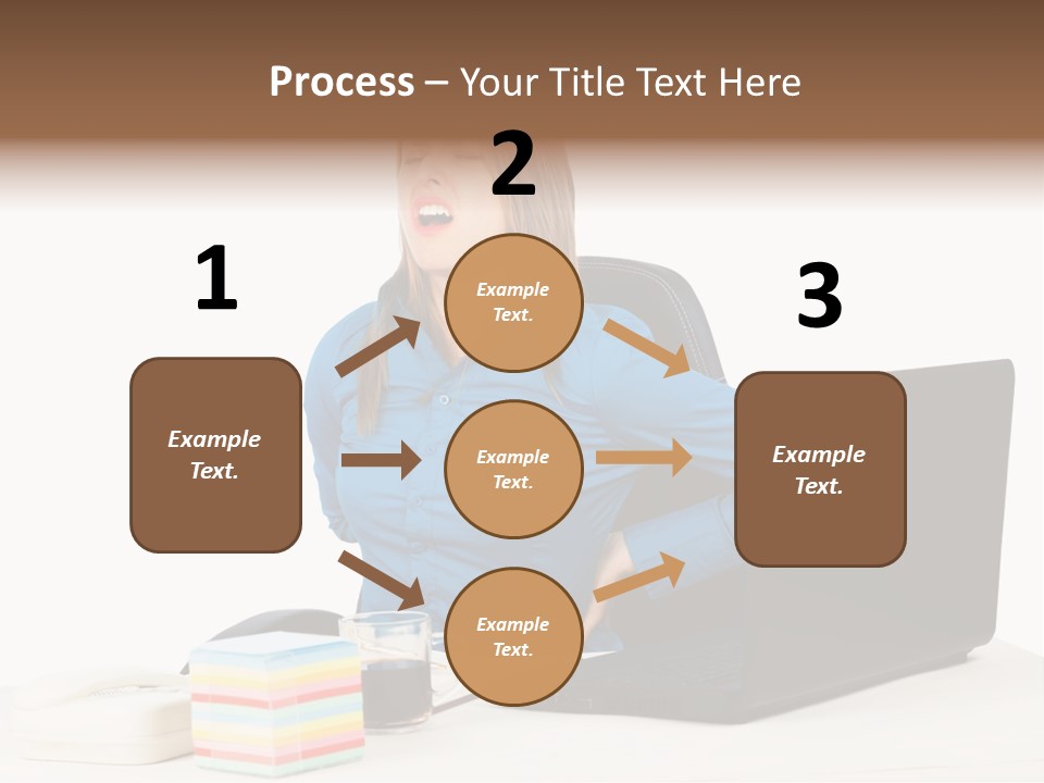 Caucasian Lady Suffer PowerPoint Template
