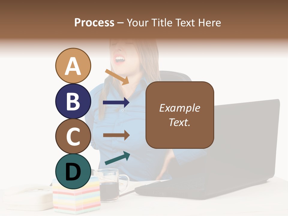 Caucasian Lady Suffer PowerPoint Template