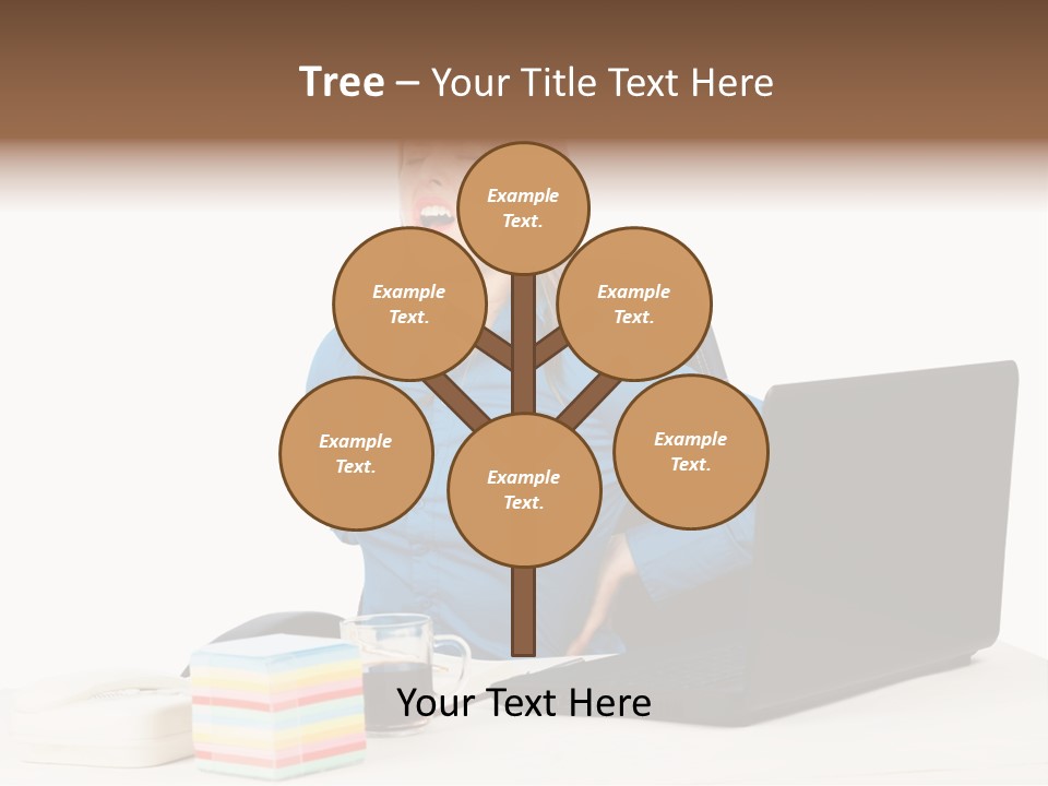 Caucasian Lady Suffer PowerPoint Template