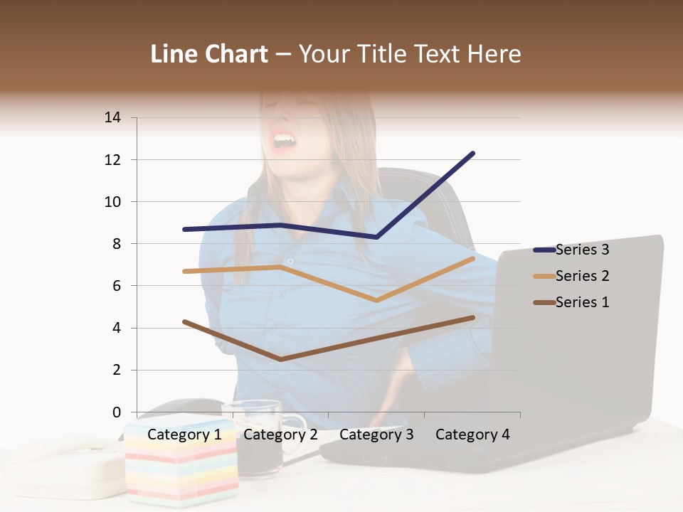 Caucasian Lady Suffer PowerPoint Template