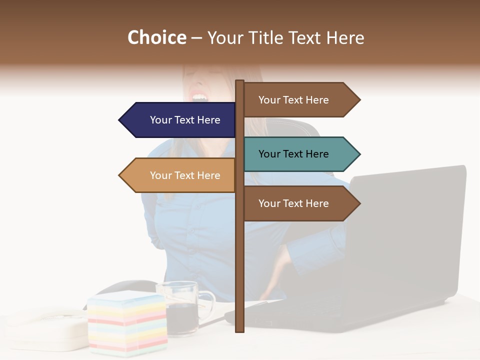 Caucasian Lady Suffer PowerPoint Template