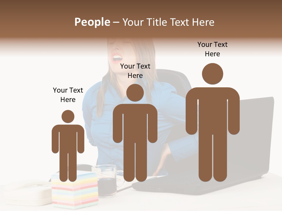 Caucasian Lady Suffer PowerPoint Template