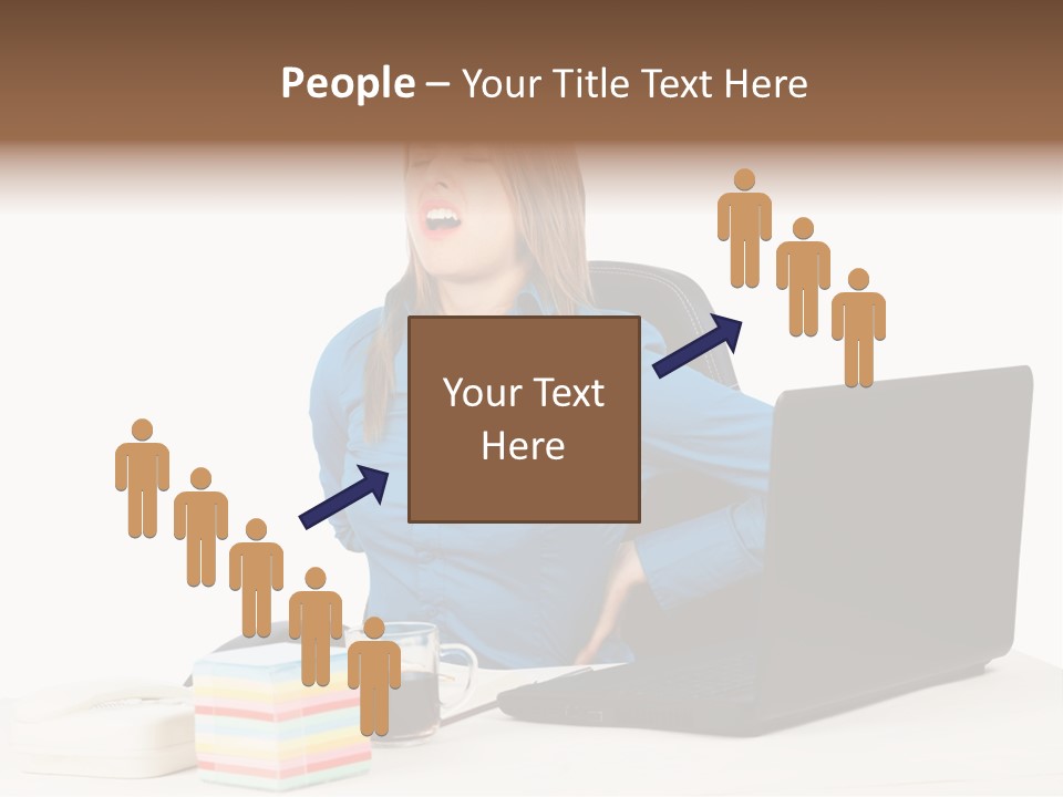 Caucasian Lady Suffer PowerPoint Template