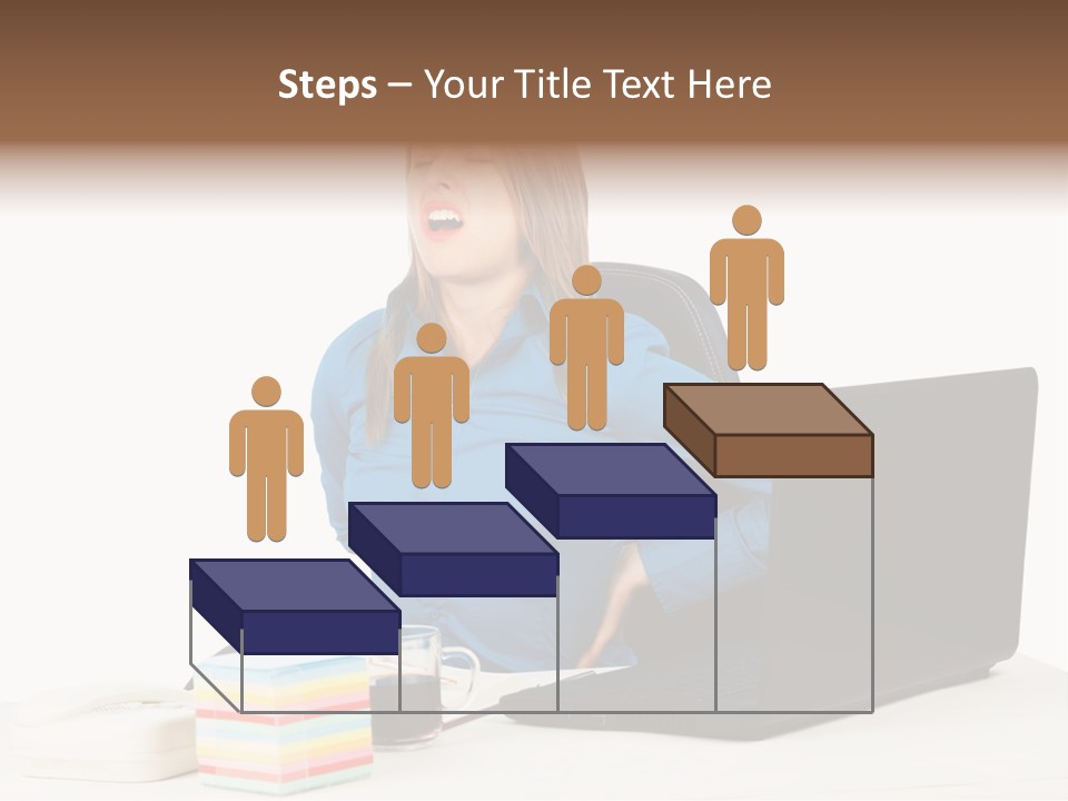 Caucasian Lady Suffer PowerPoint Template