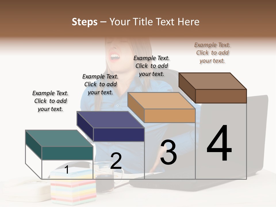 Caucasian Lady Suffer PowerPoint Template