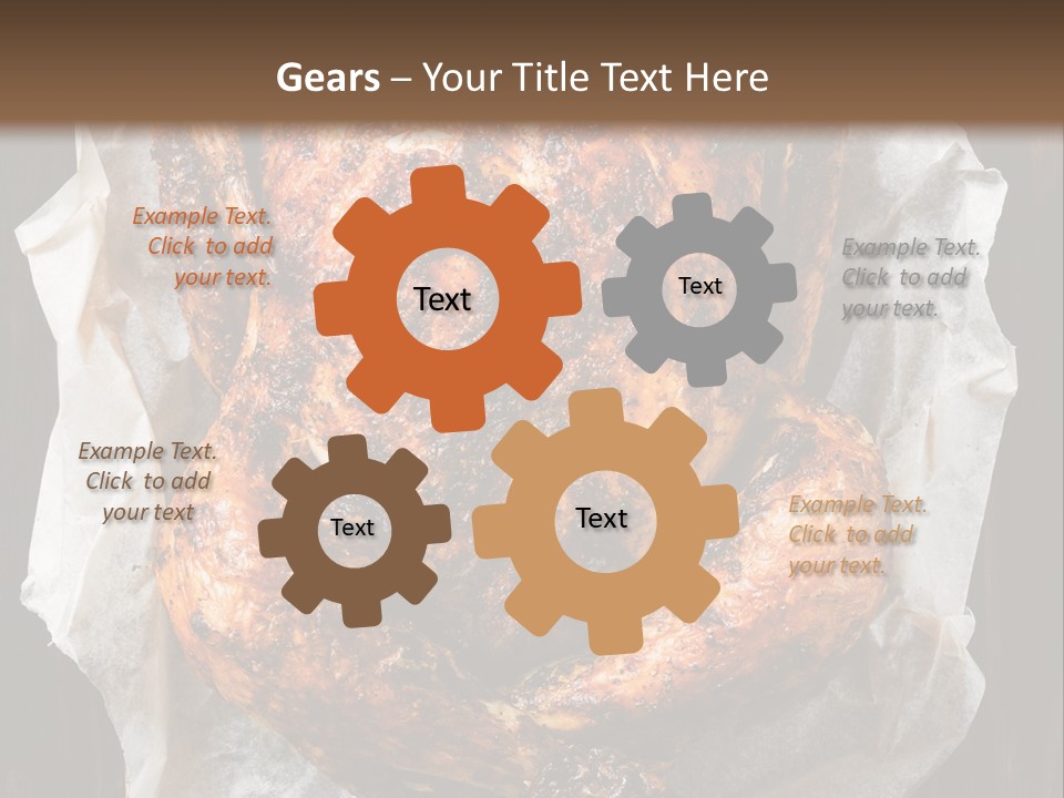 Cooked Cooked Chicken Broiled PowerPoint Template